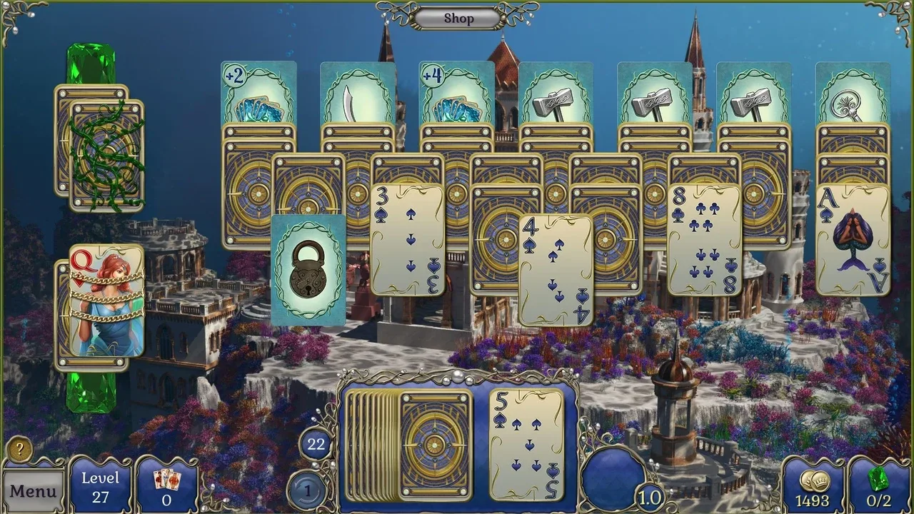 Jewel Match Atlantis Solitaire 3: Collector's Edition screenshot 1