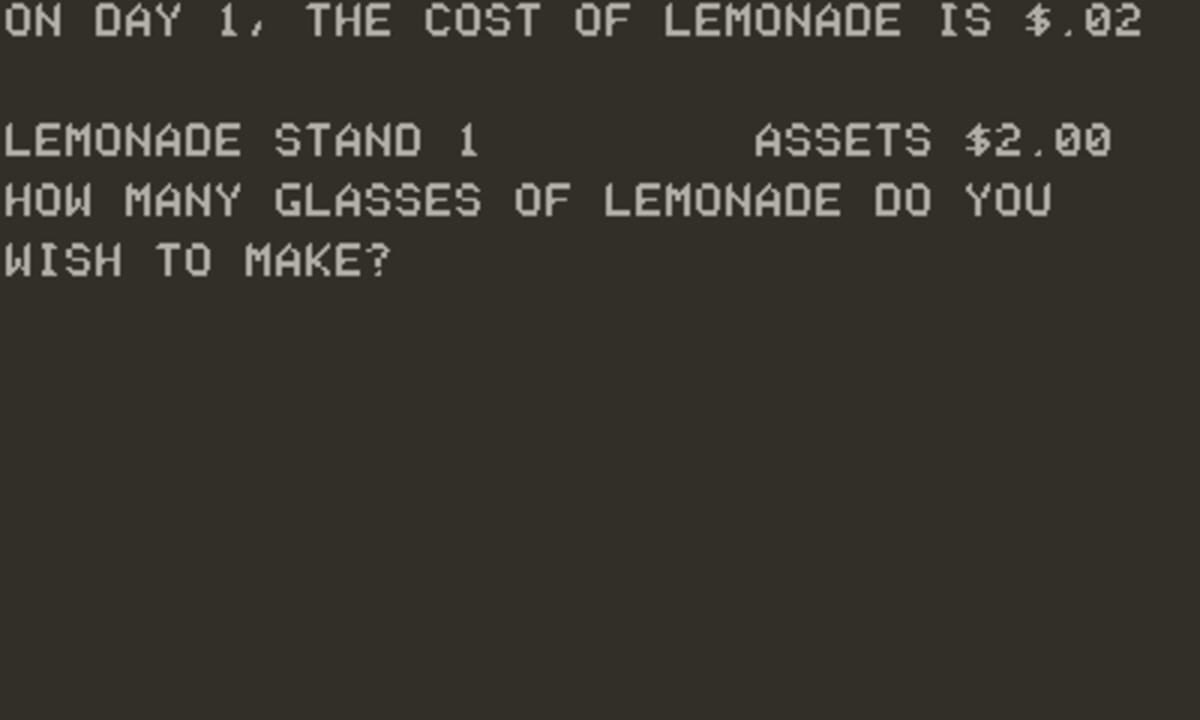 Lemonade Stand screenshot