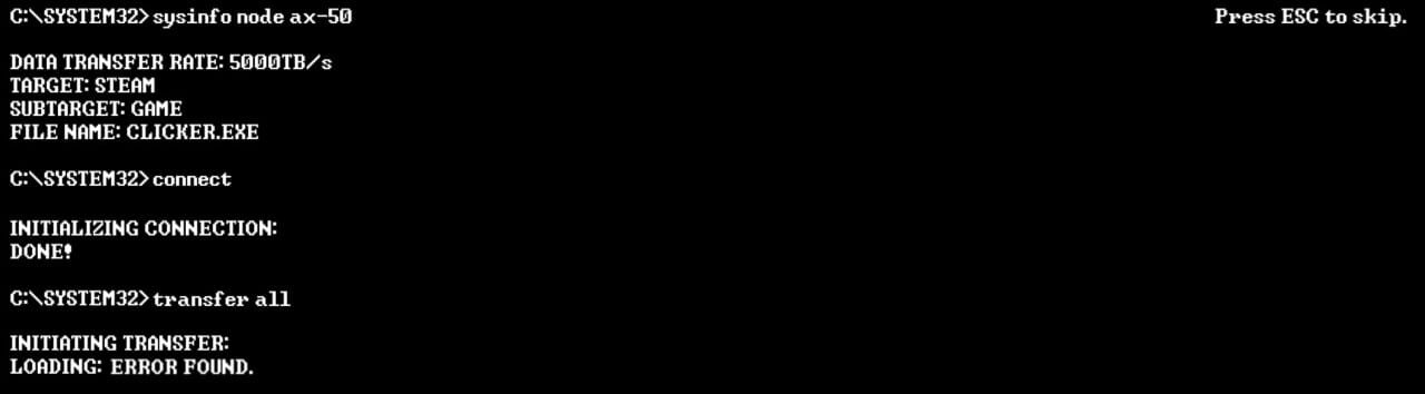 Error Found screenshot