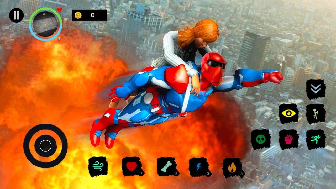City Super Hero 3D: Flying Legend Warriors Deluxe Simulator screenshot