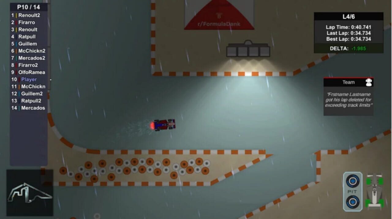 Capture de Formula 2D: Steer To Persevere