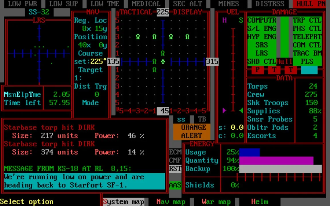 Star Fleet II: Krellan Commander screenshot 1