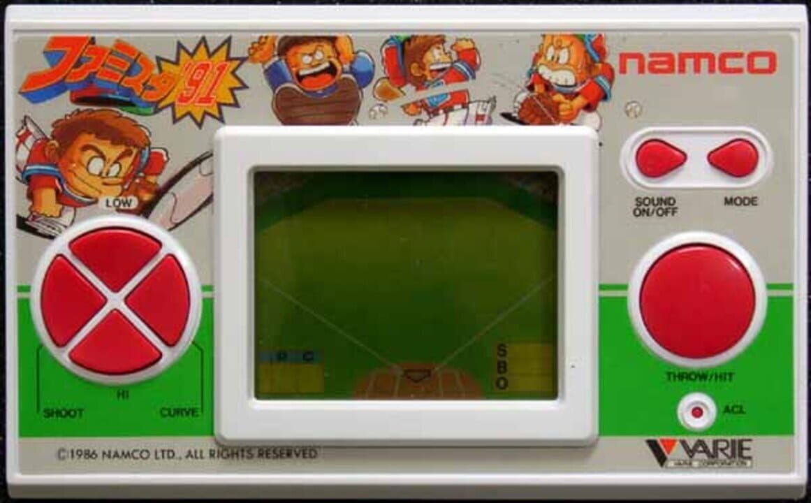 ☆希少☆ナムコ　ファミスタ91 LCDゲーム　1991年製 Yahoo!オークション - 新品未使用 ゲームウォッチ ファミスタ91