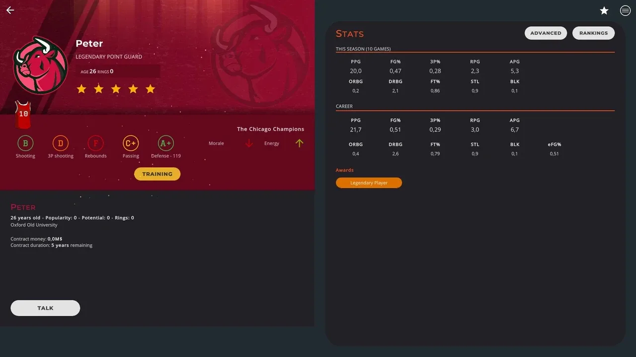 Astonishing Basketball Manager screenshot 1