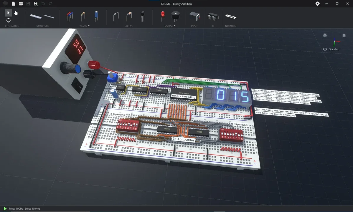 Crumb Circuit Simulator screenshot 1