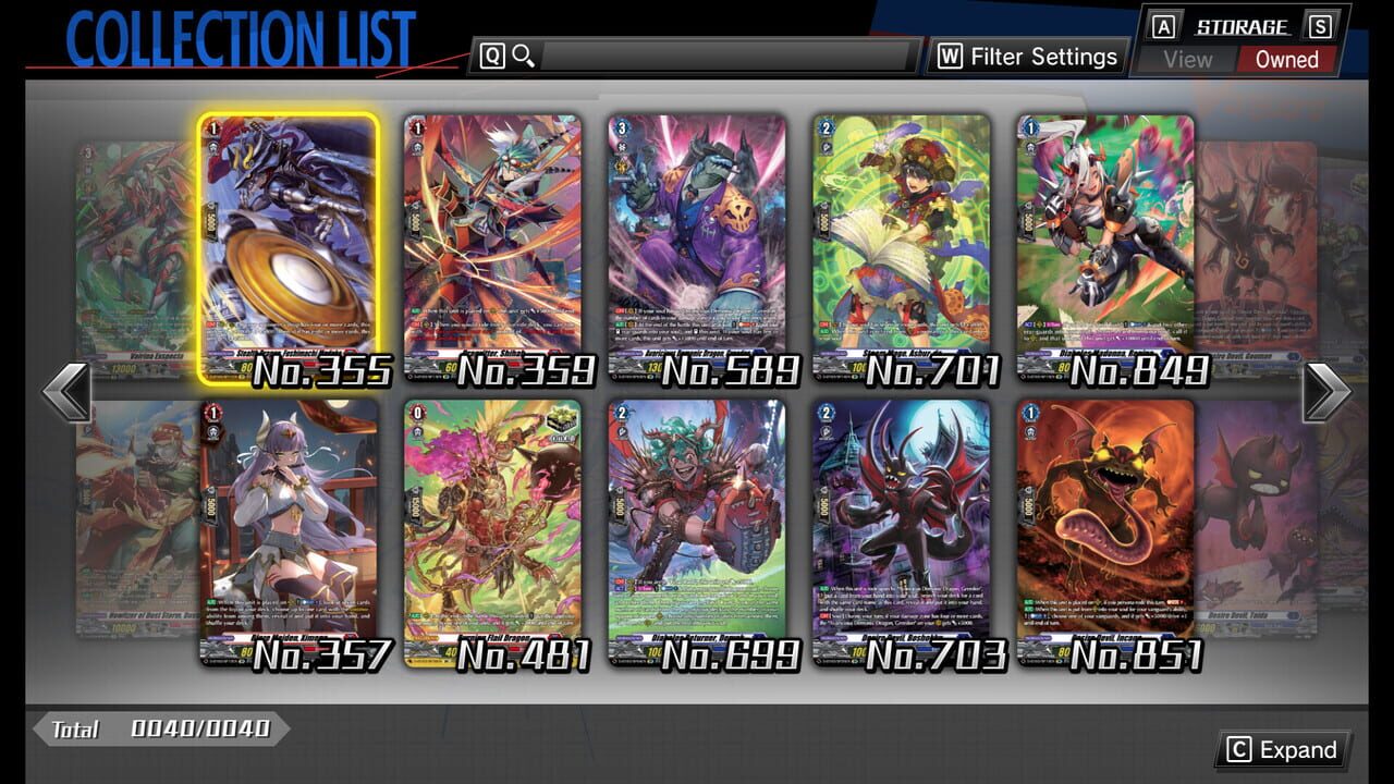 Cardfight!! Vanguard: Dear Days - Rare Card Set 03 D-BT03: Advance of Intertwined Stars screenshot