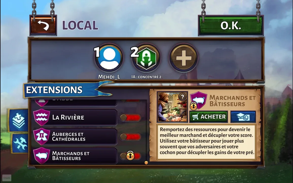 Carcassonne: The Official Board Game - Traders & Builders screenshot 1