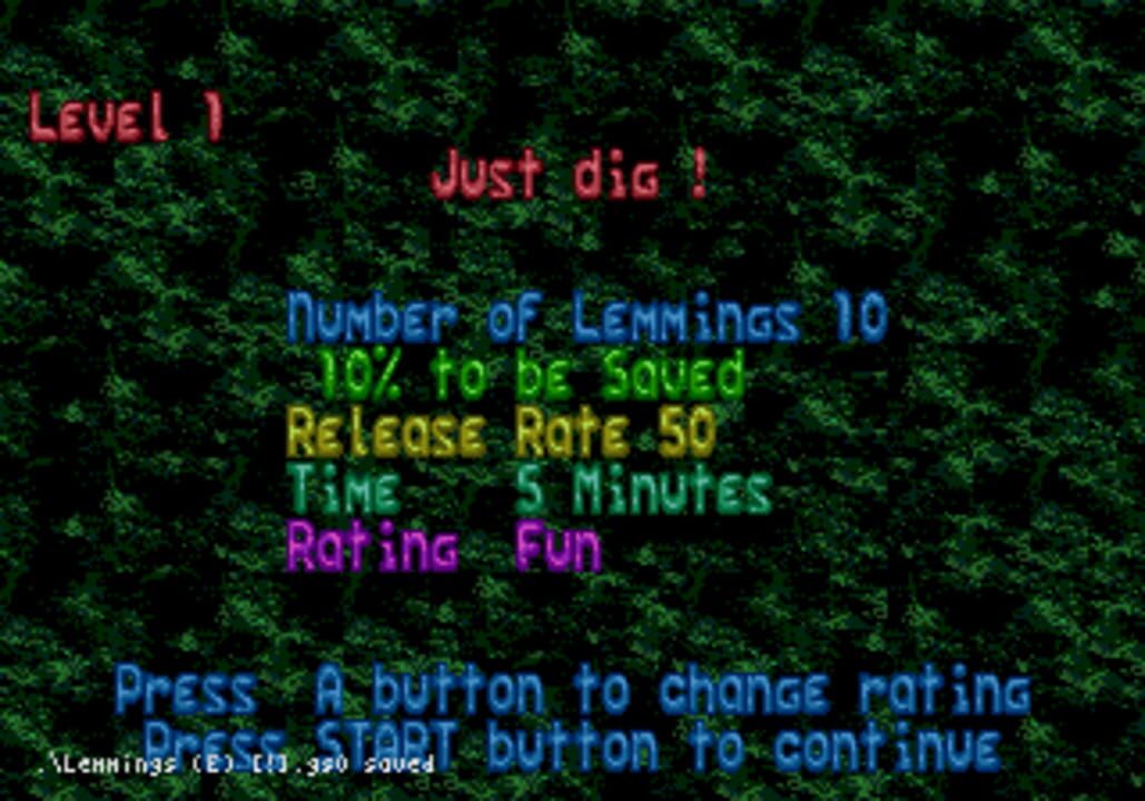 Nền tảng hỗ trợ Lemmings