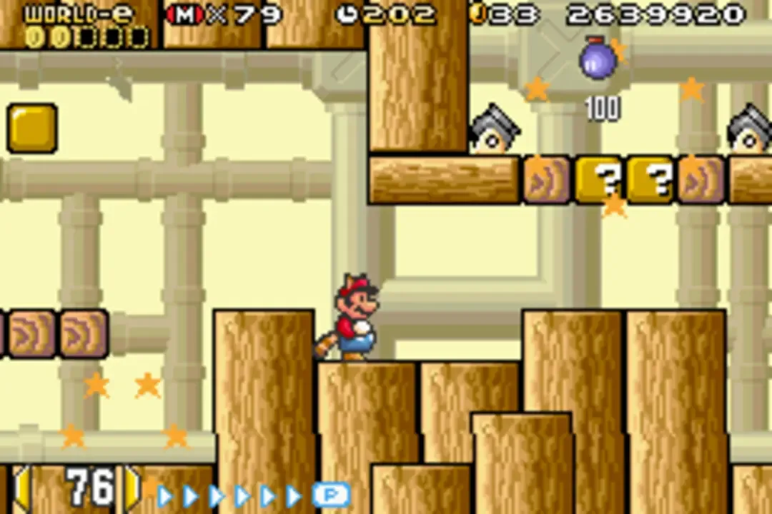 Super Mario Advance 4: Super Mario Bros. 3-e - Bombarded by Bob-ombs