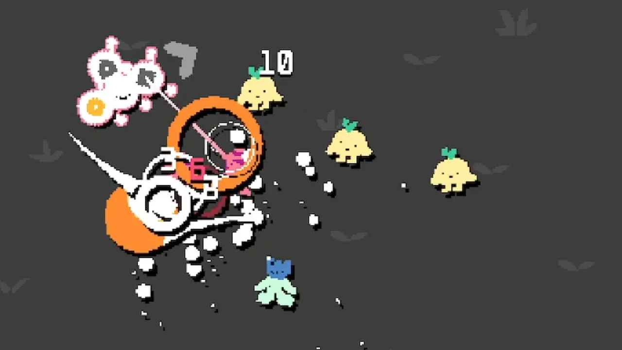 Centipede Gun pixelová grafika a chaos na obrazovce
