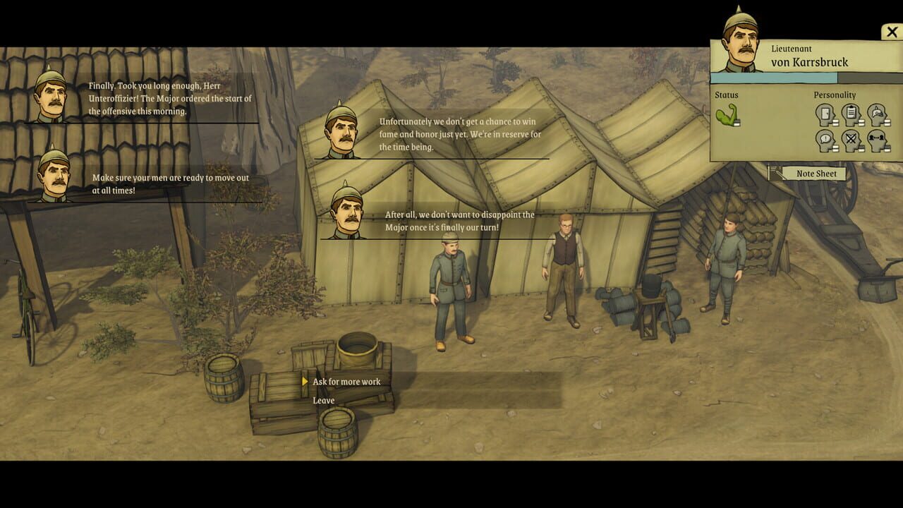 Capture de All Quiet in the Trenches