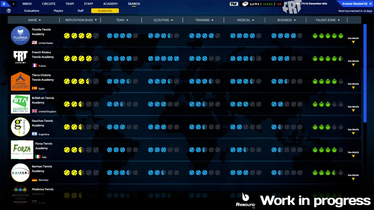 Tennis Manager 2023 screenshot 2