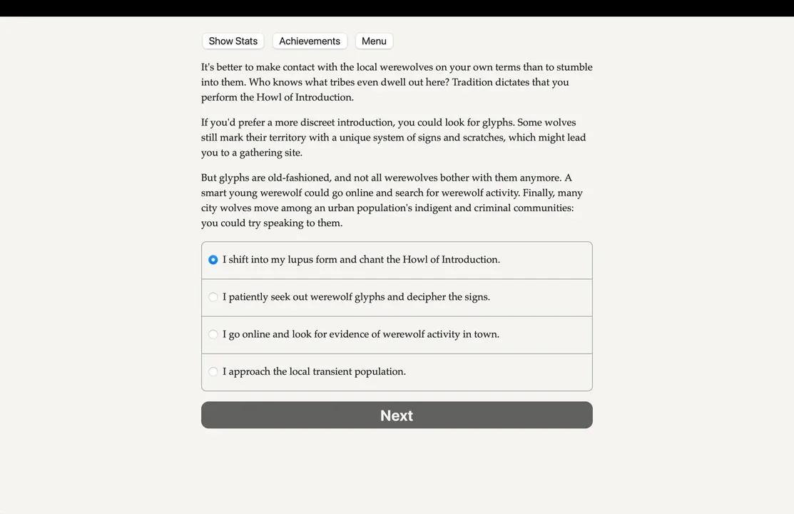 Werewolf: The Apocalypse - The Book of Hungry Names screenshot 1