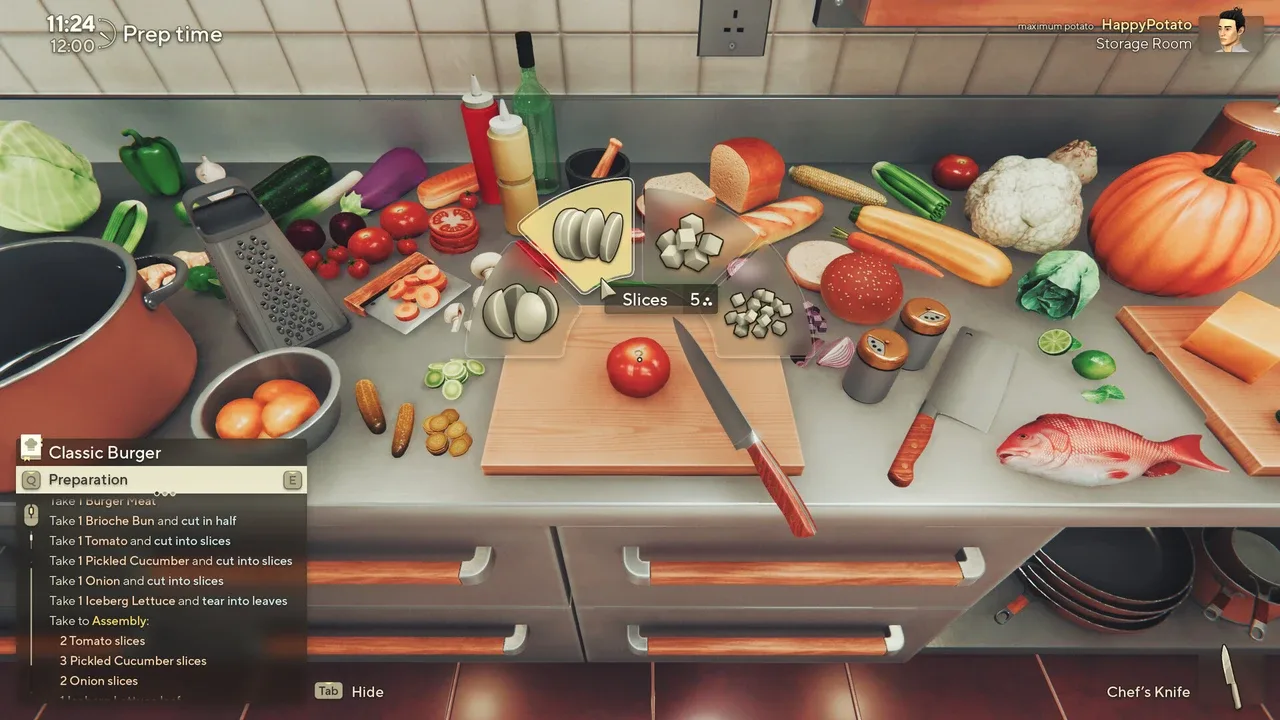 Příprava složitých receptů v Cooking Simulator 2