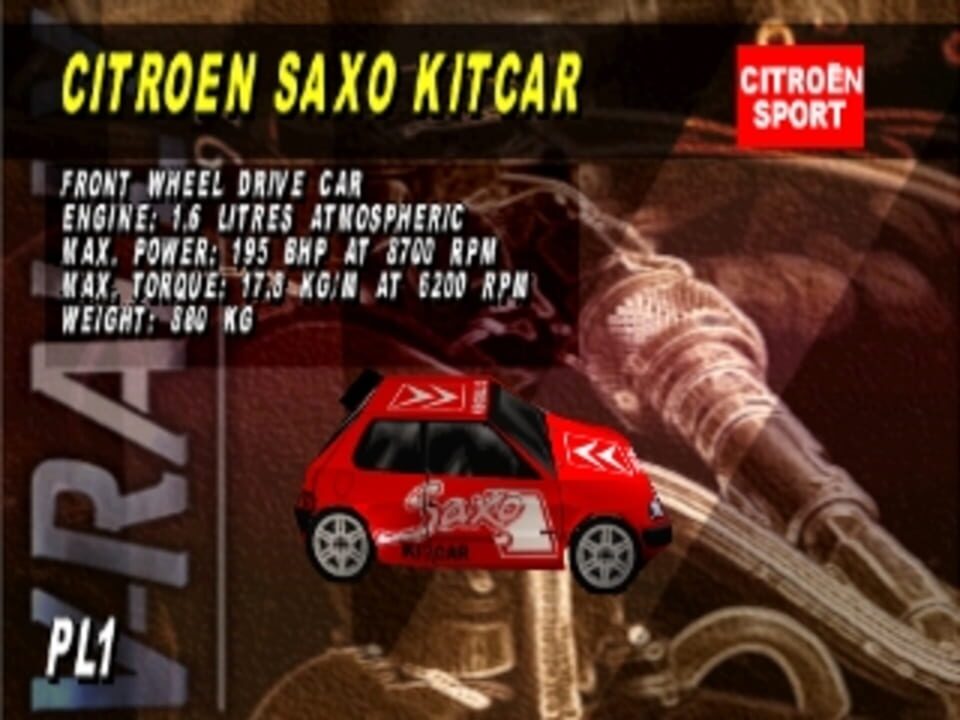 Citroën Saxo Rally Car, Gran Turismo Wiki