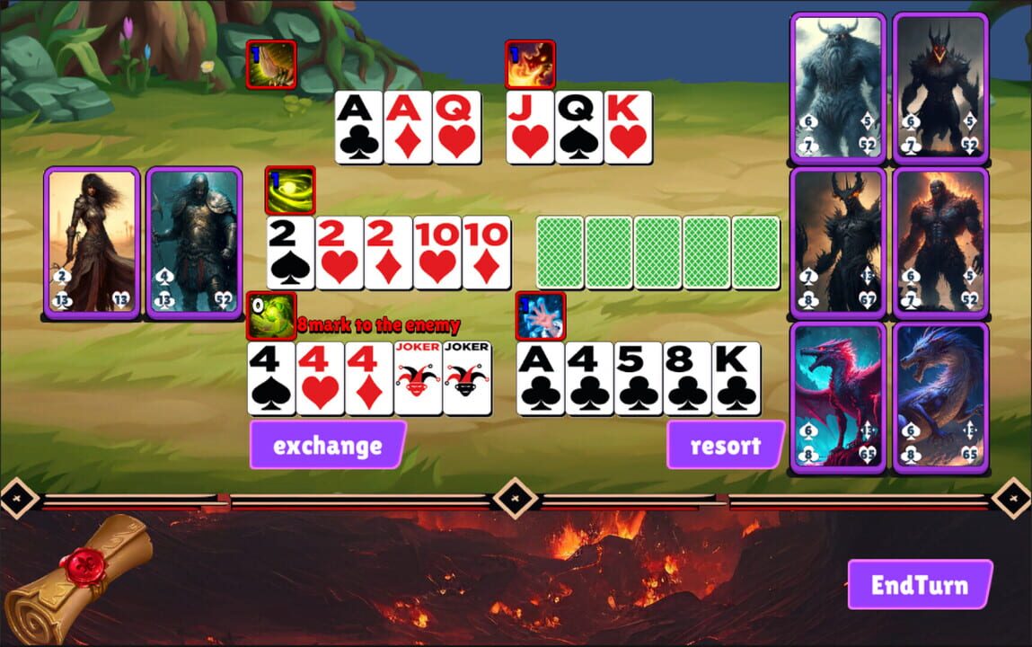 13 Playing Cards of Demon screenshot