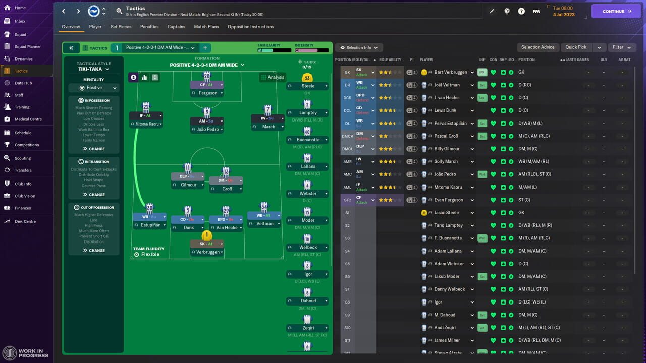Capture de Football Manager 2024