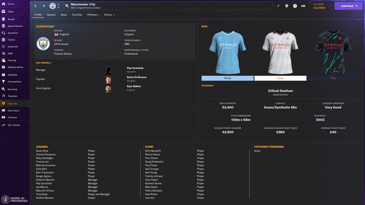 Capture de Football Manager 2024