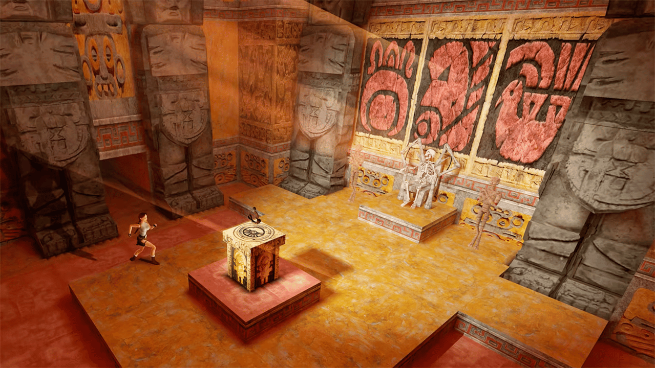 Puzzle/temple chamber screenshot with remastered lighting in Tomb Raider I-III Remastered