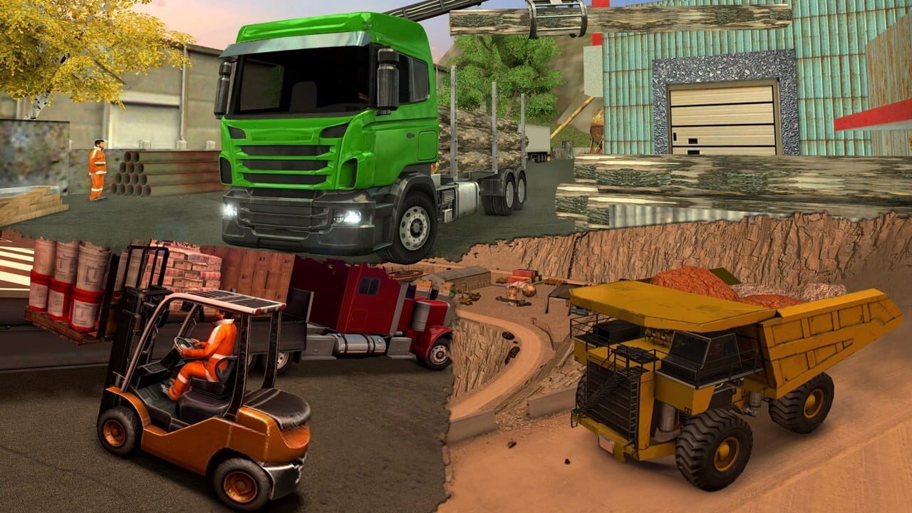 Big Vehicle Simulator Games Bundle: Truck Farming Flight Construction Bus Ship screenshot