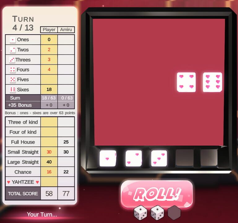 Yahtzee Girl screenshot