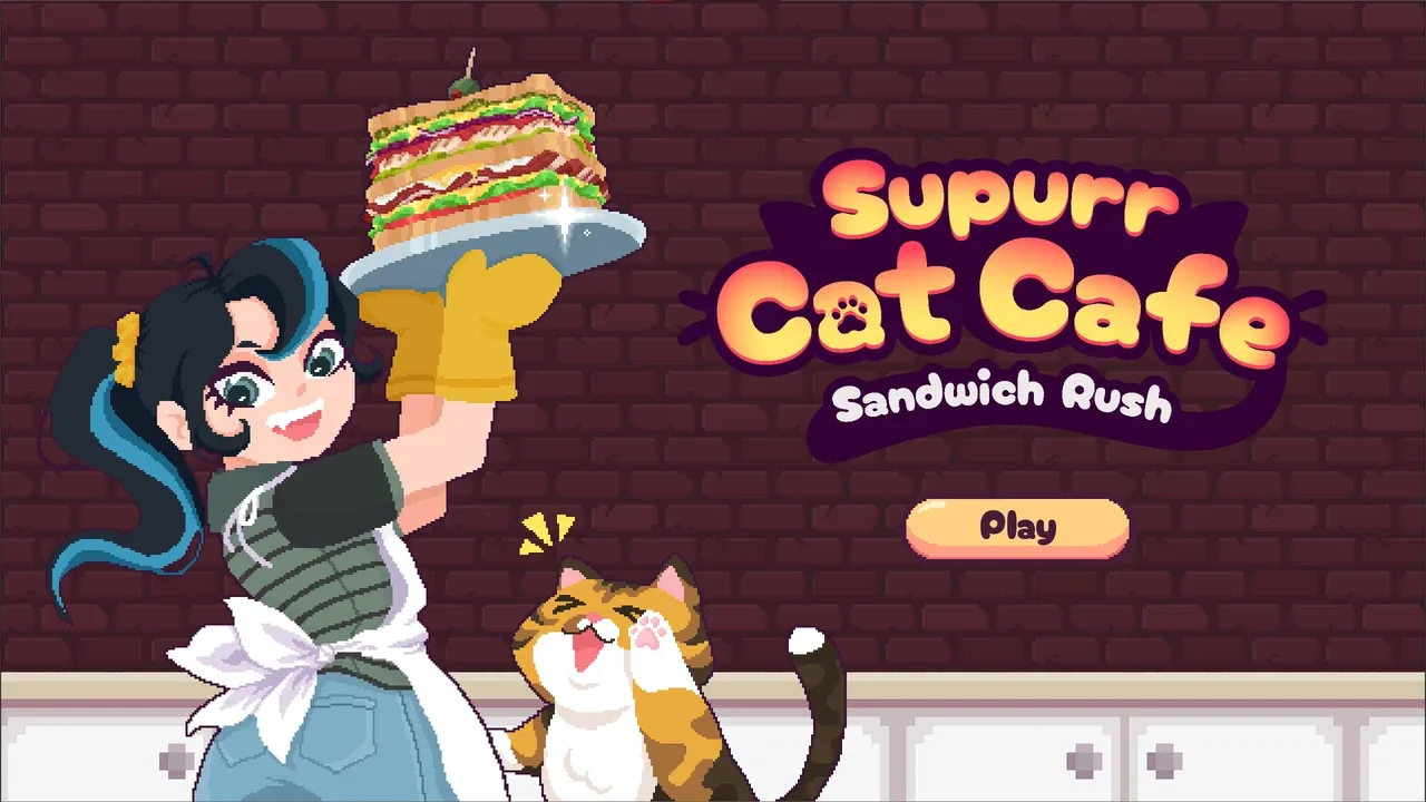 Supurr Cat Cafe: Sandwich Rush screenshot 1