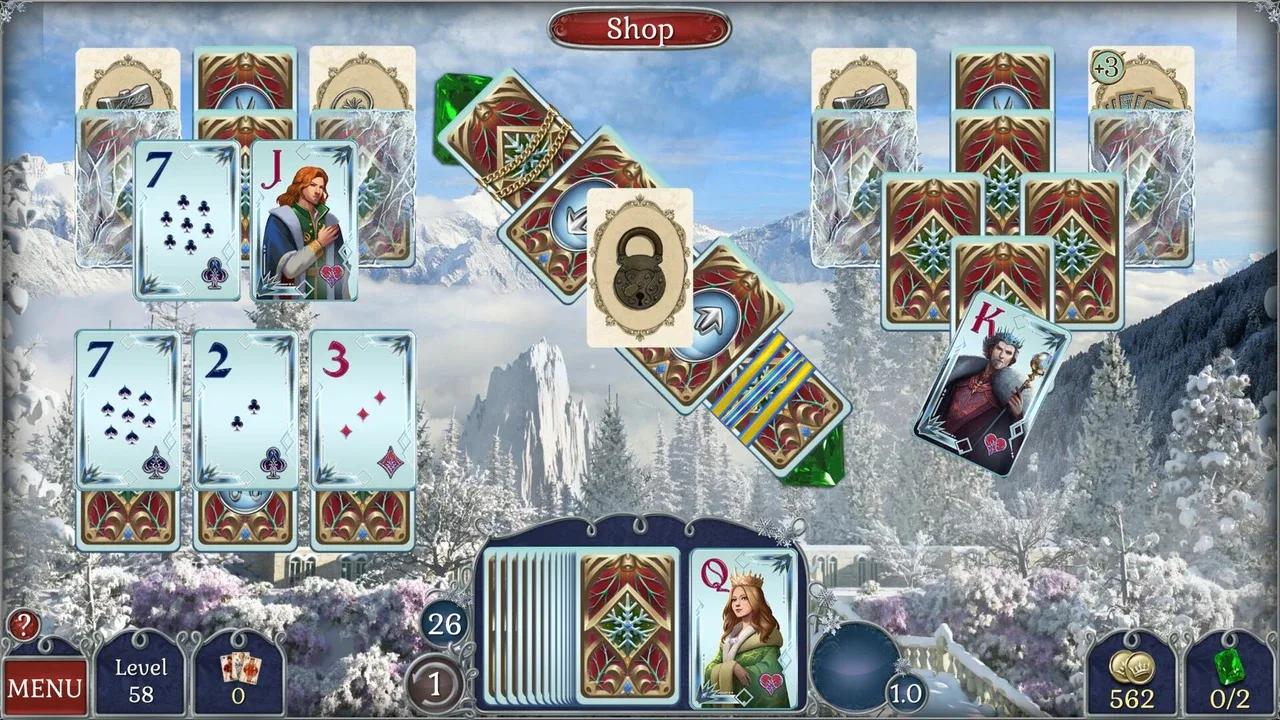Jewel Match Solitaire Winterscapes 2: Collector's Edition screenshot 1