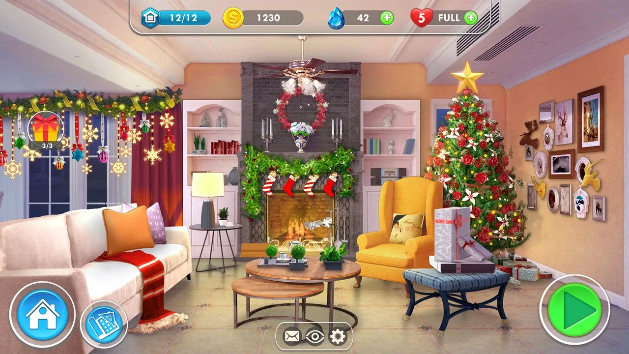 Home Designer Makeover Blast - Ryan's Christmas Living Room