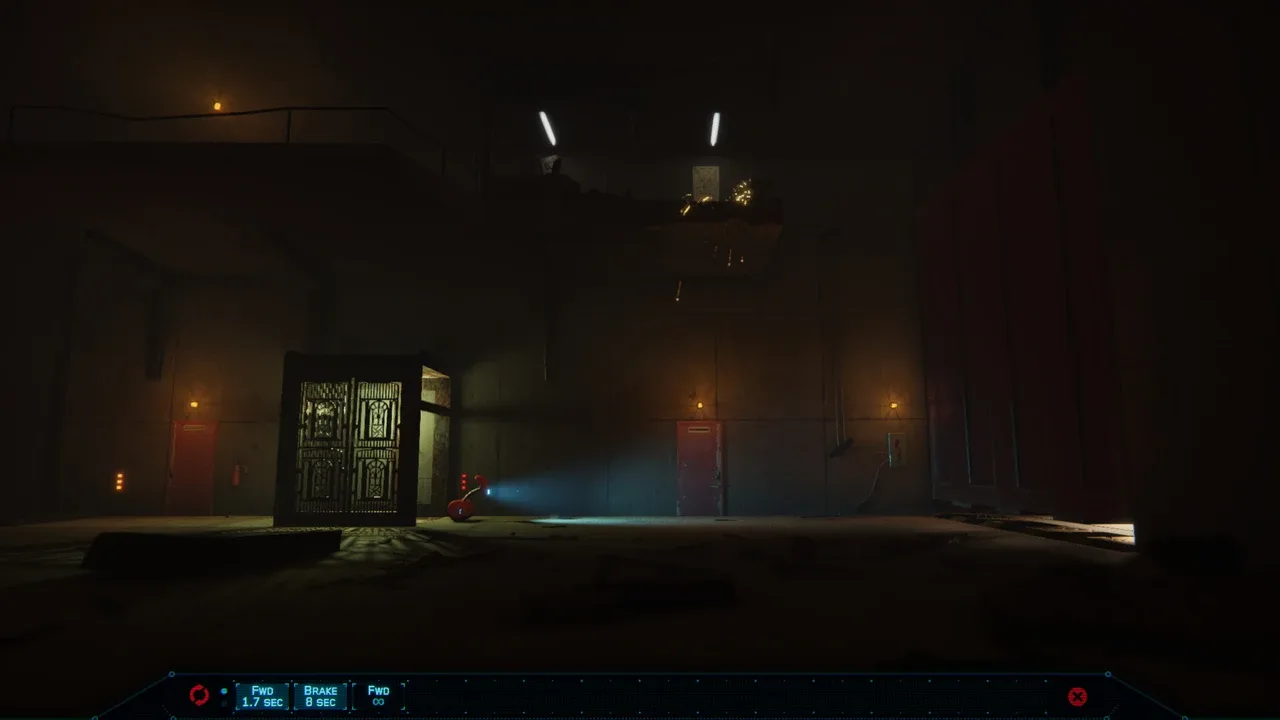 Detailní záběr z mechanického světa hry NODE