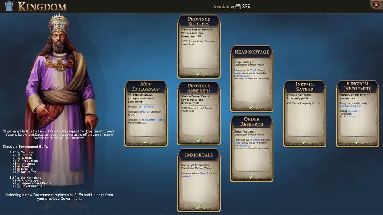 Millennia screenshot