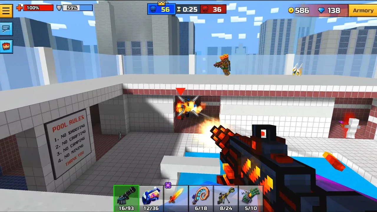 Pixel Gun 3D: Dark Fire Set