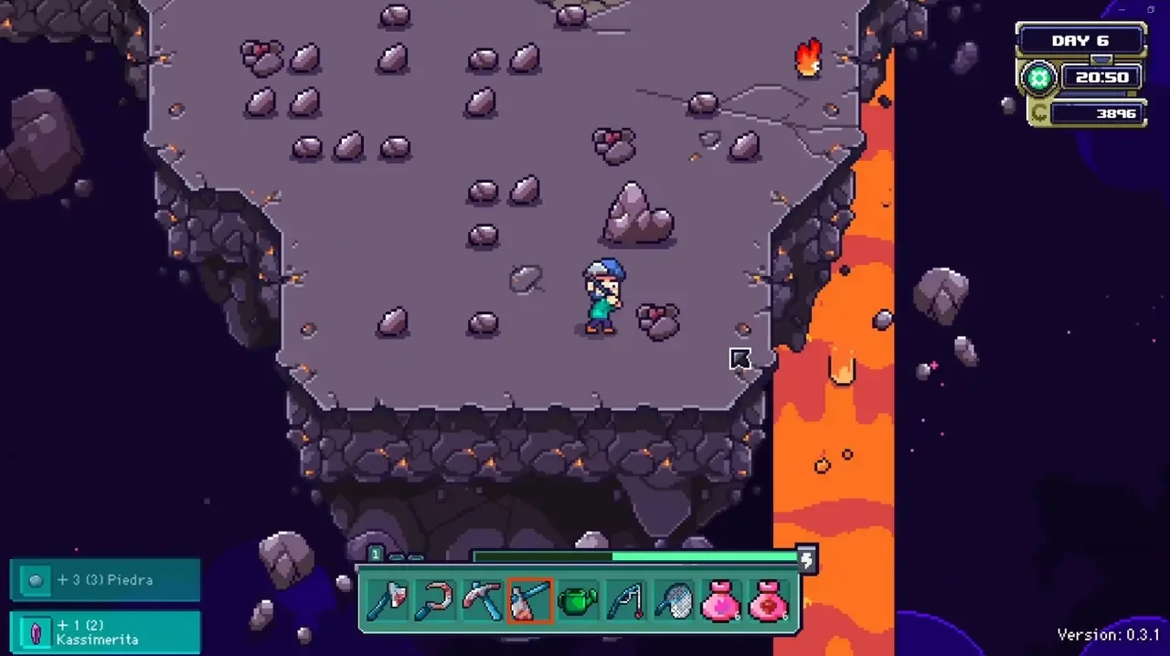 Farlands úvodní pohled na planetu a farmu