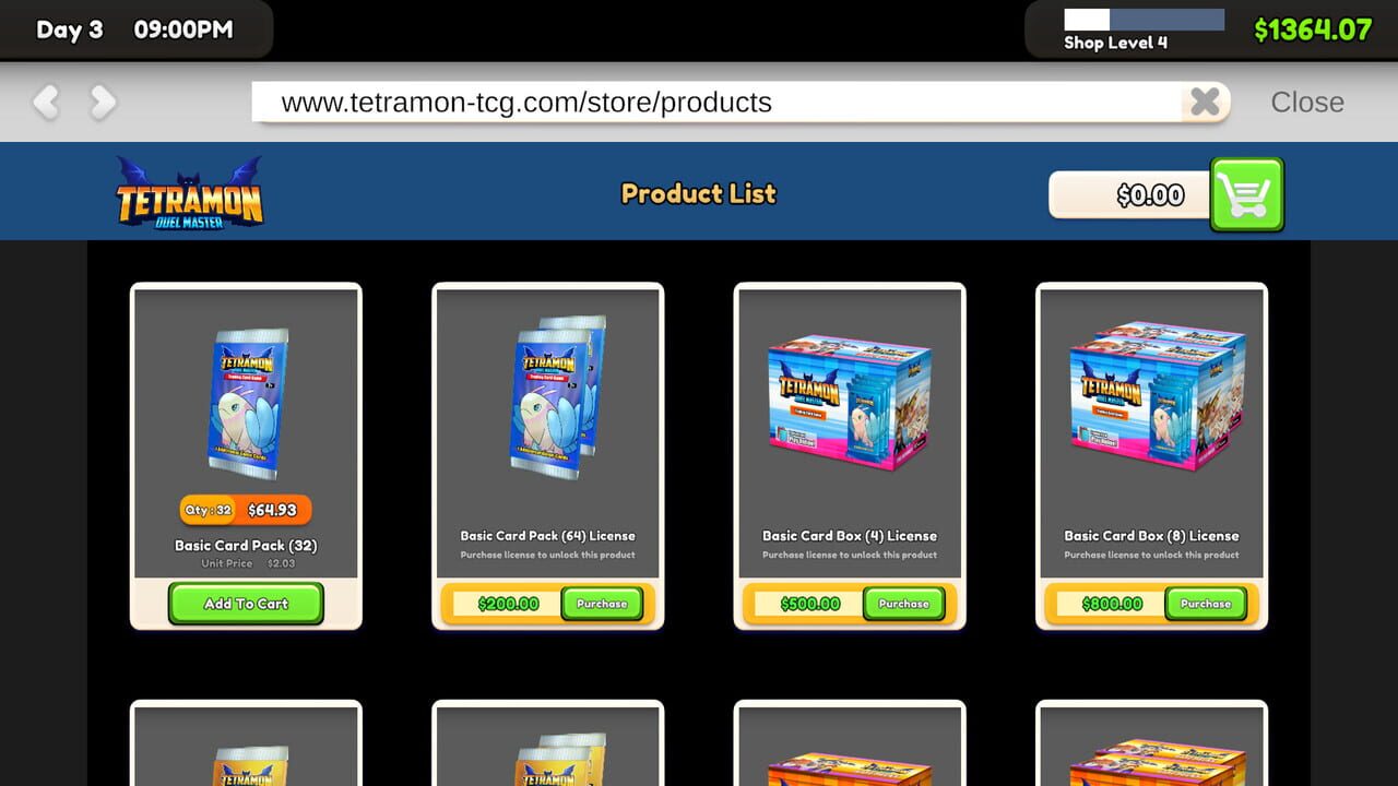 Capture de TCG Card Shop Simulator