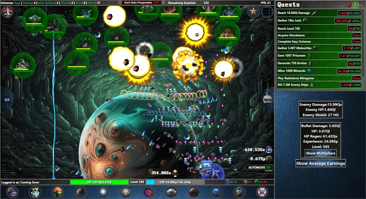 Galaxy Idle Clicker screenshot 1