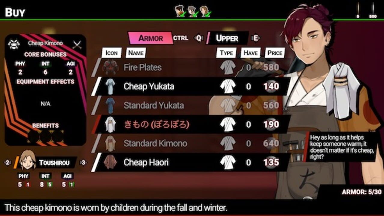 Shujinkou screenshot