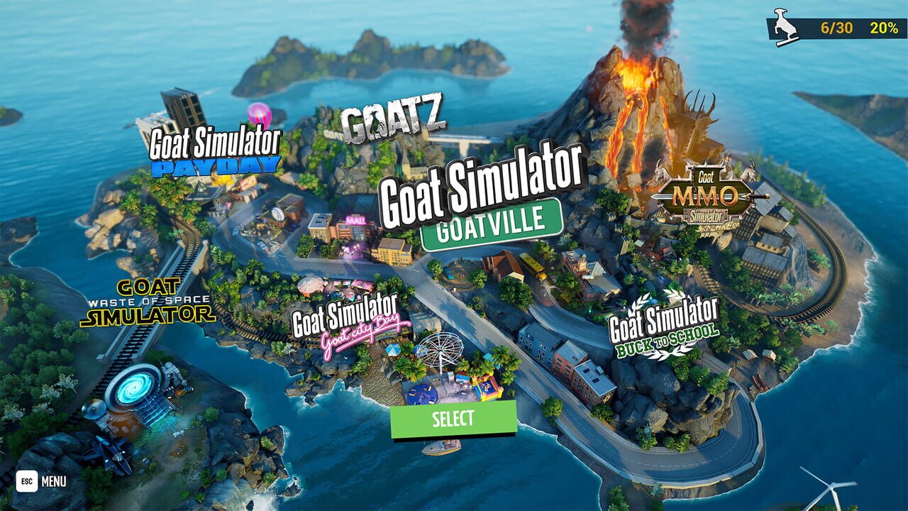 Capture de Goat Simulator: Remastered