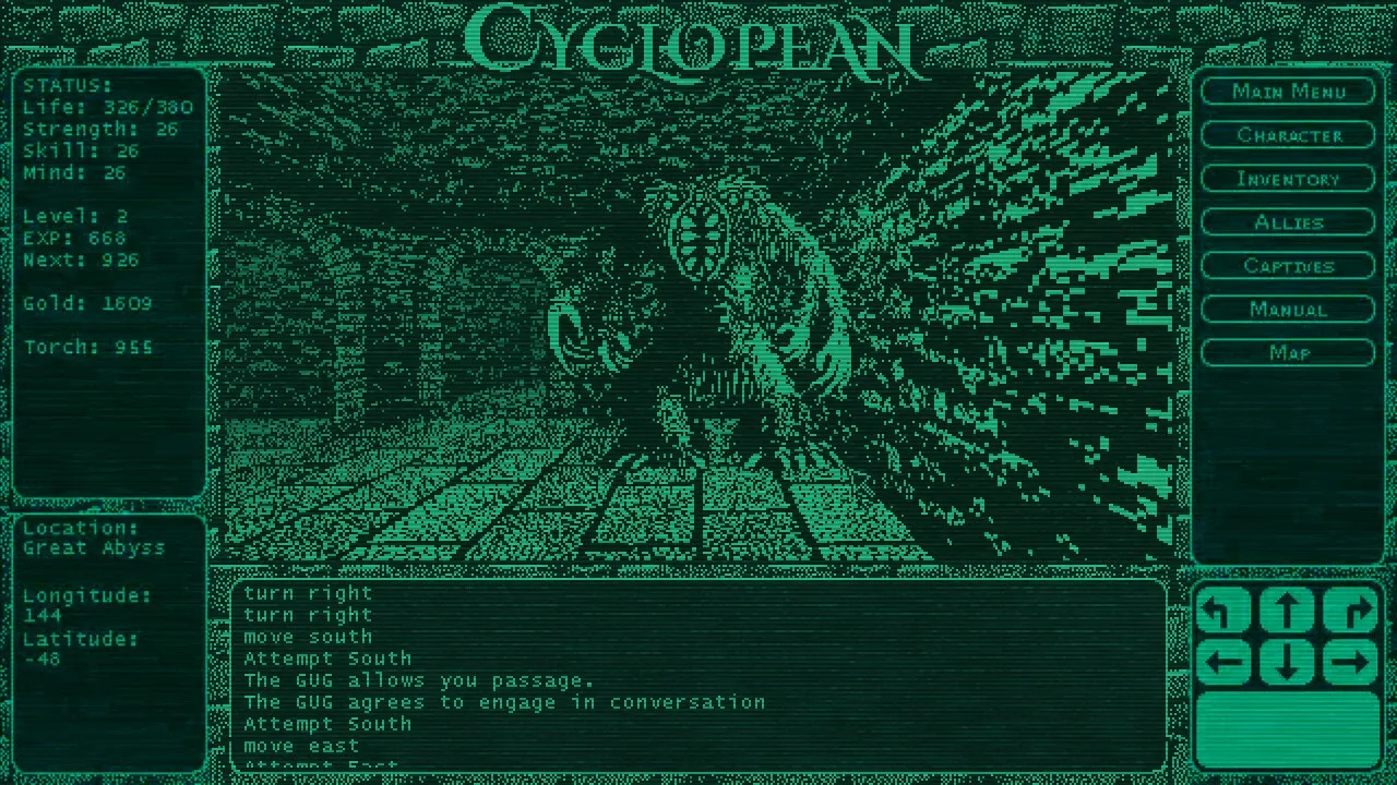 Cyclopean: The Great Abyss screenshot 1
