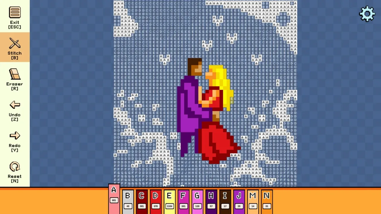 Pixel Cross Stitch: Color by Number - Valentine's Day Pack 2
