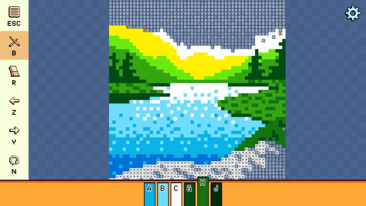 Pixel Cross Stitch: Color by Number - Landscapes Pack 2