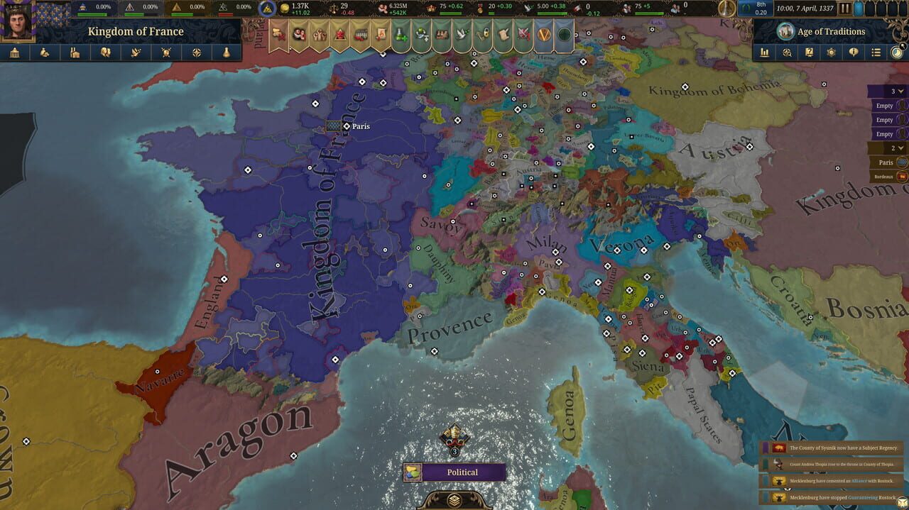 Nền tảng hỗ trợ Europa Universalis V