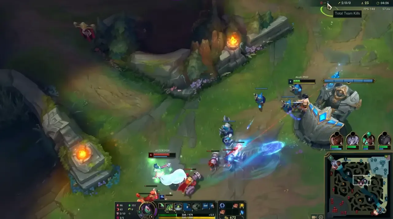 game screen