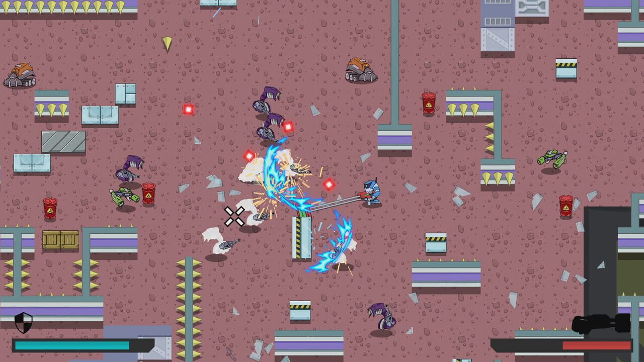 Robot with a Ram Cannon