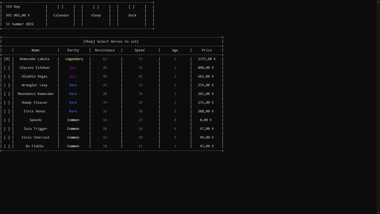 Horse Manager screenshot