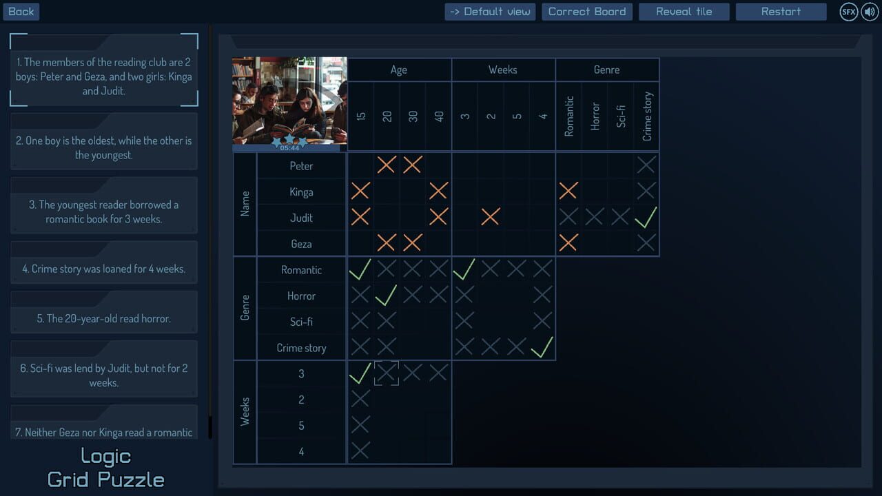 Logic Grid Puzzle