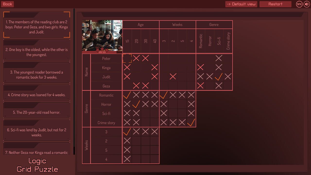 Logic Grid Puzzle