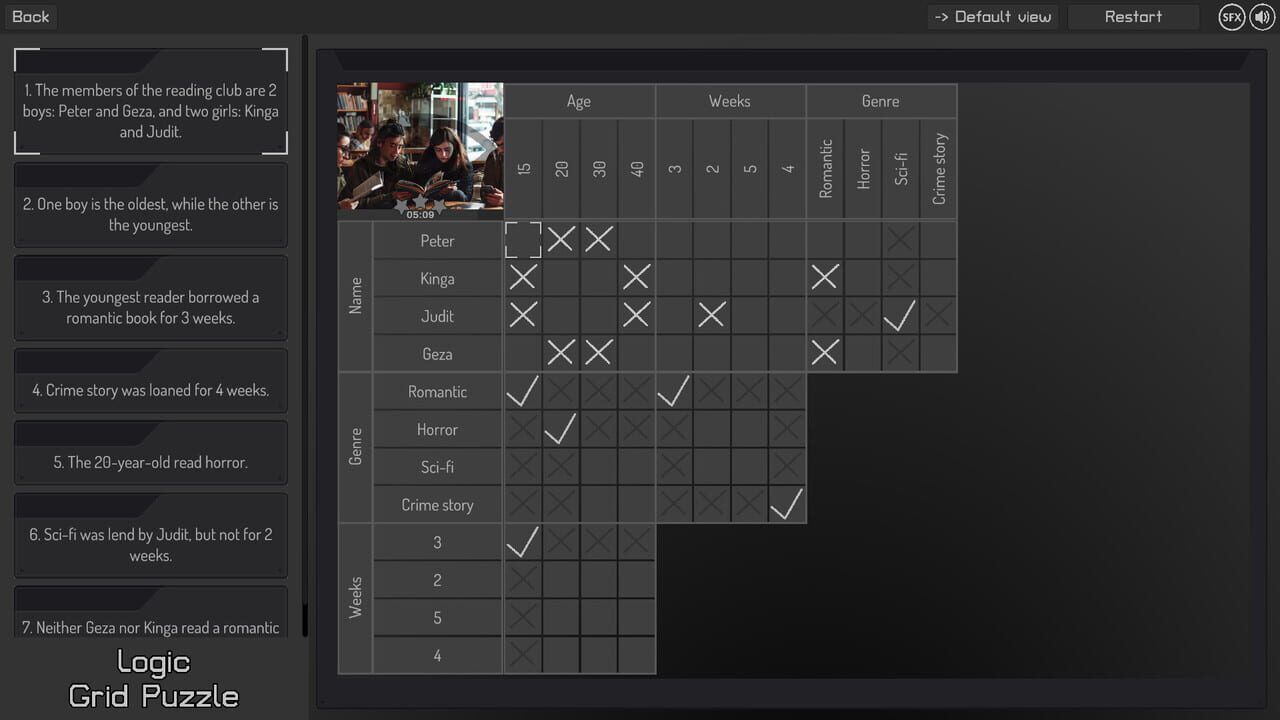 Logic Grid Puzzle