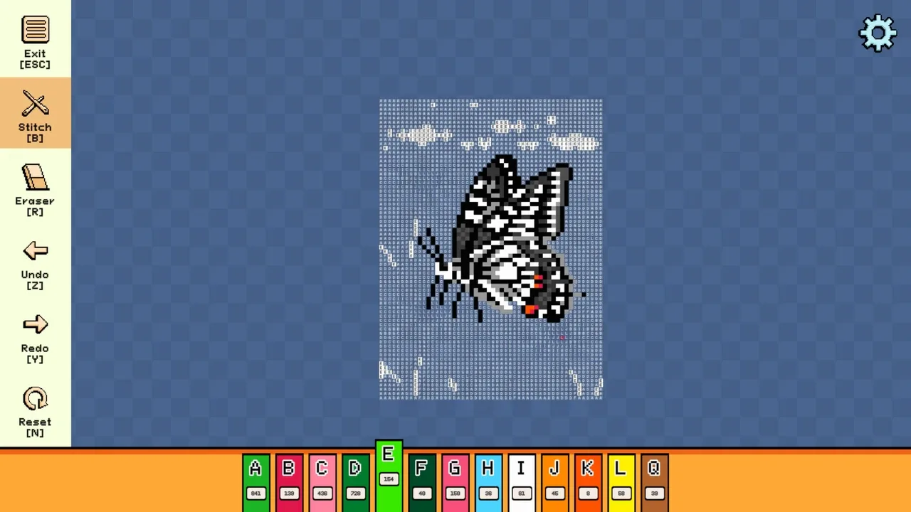 Pixel Cross Stitch: Color by Number - Flowers and Butterflies Pack 3
