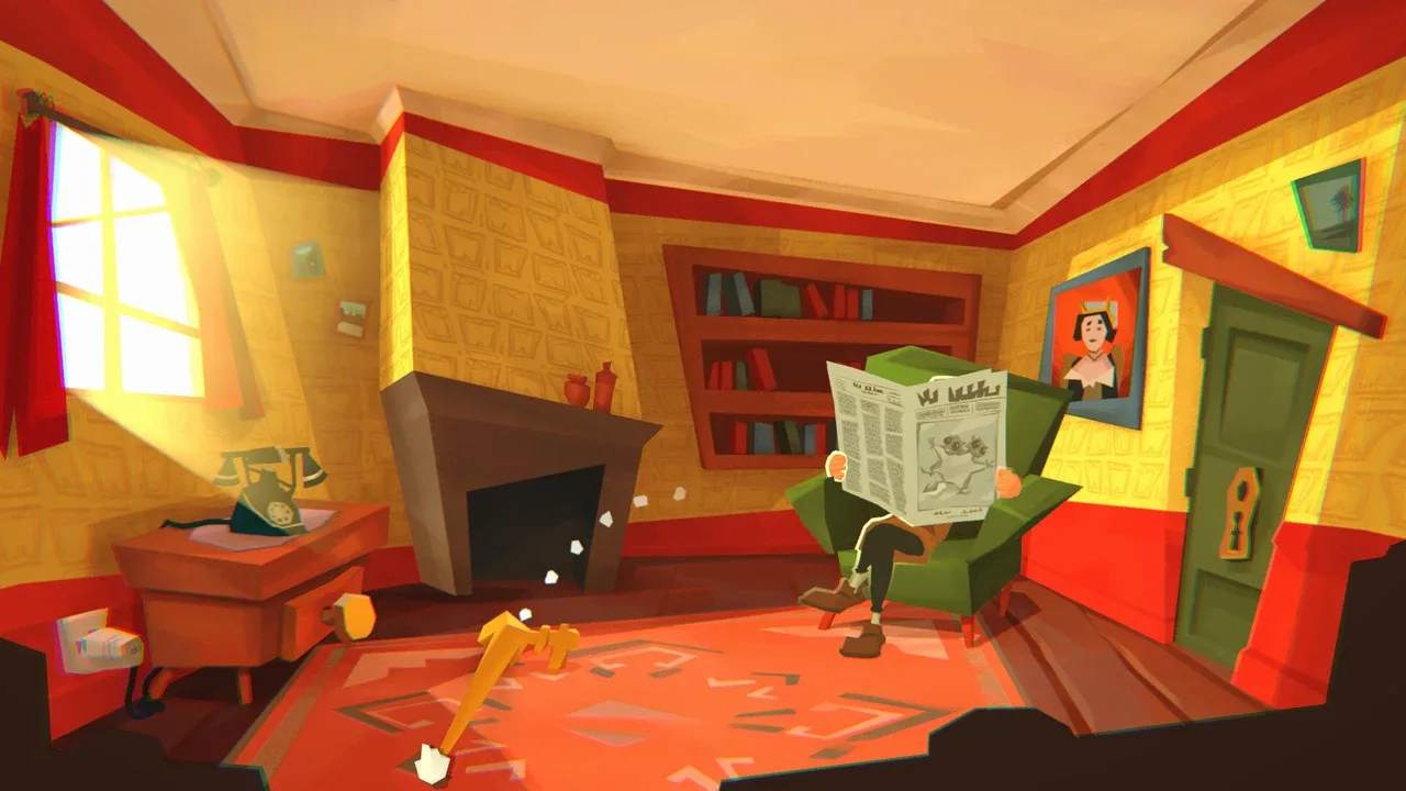 Detailní pohled na časové puzzle v plošinovce Crushed In Time