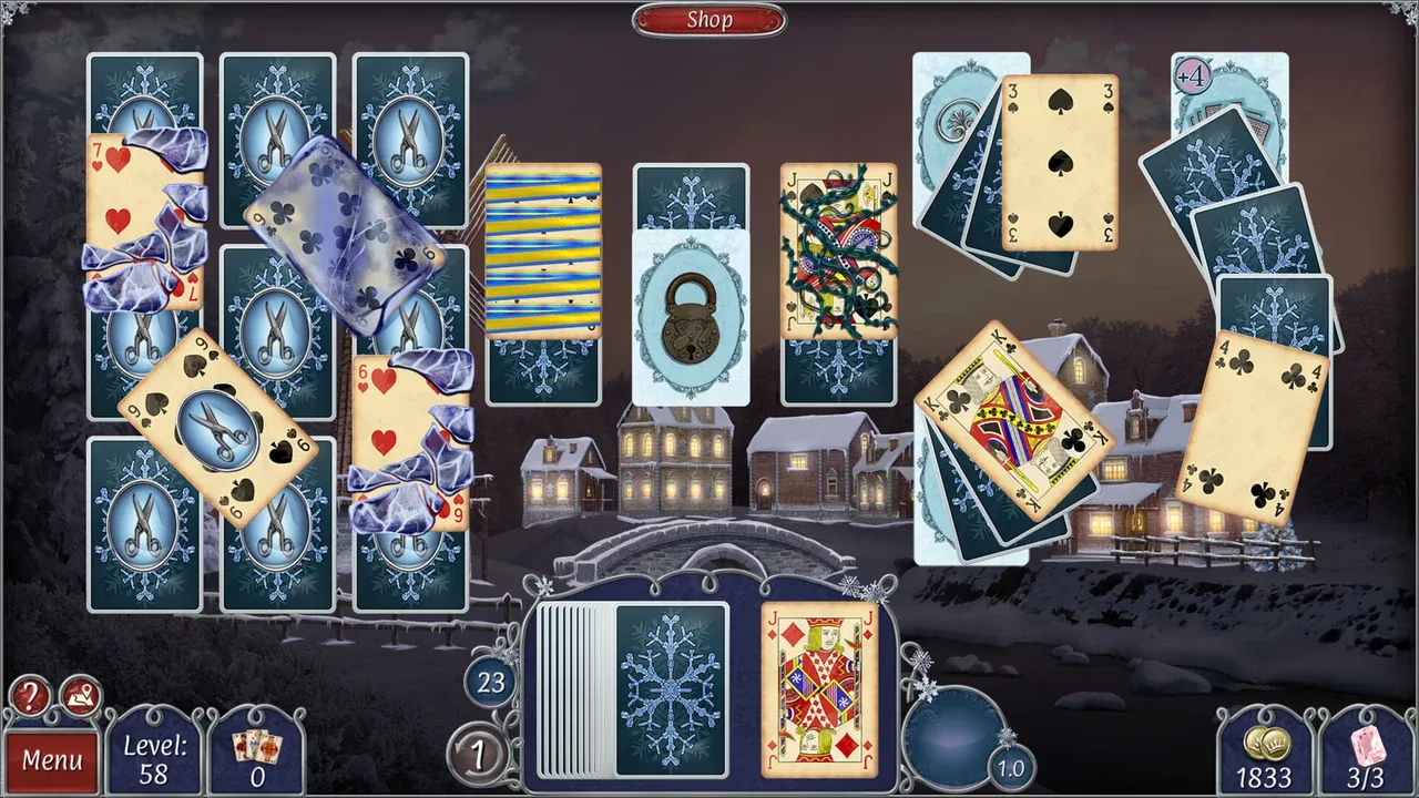 Jewel Match Solitaire Winterscapes 3: Collector's Edition screenshot 2