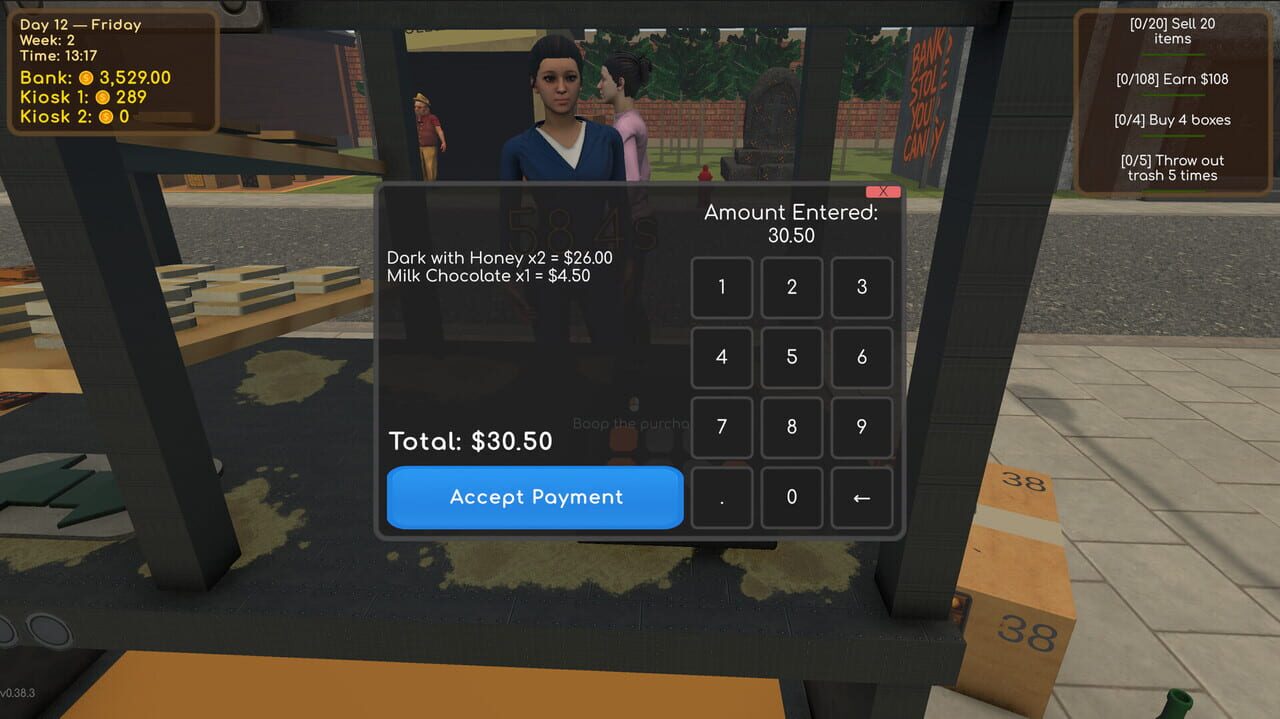 Choco Kiosk Simulator screenshot